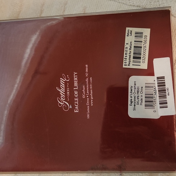 Gorham vintage NIB EAGLE of LIBERTY silverplated ornament - Picture 2 of 3